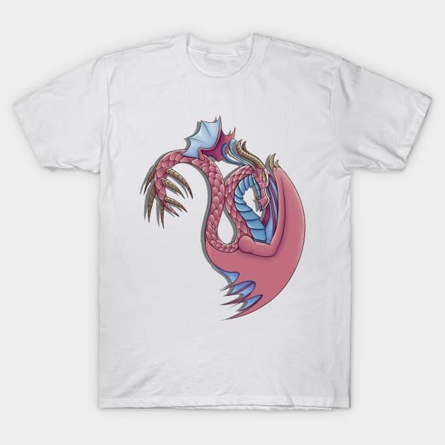 Cotton Candy Dragon T-Shirt by BeksSketches